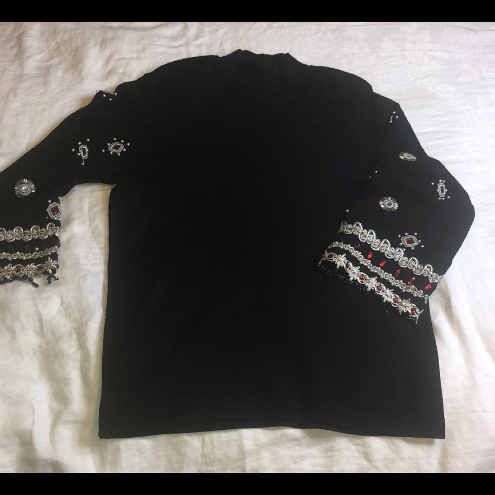 Andrea Jovine Vintage Sz Large After 5 Tunic Top